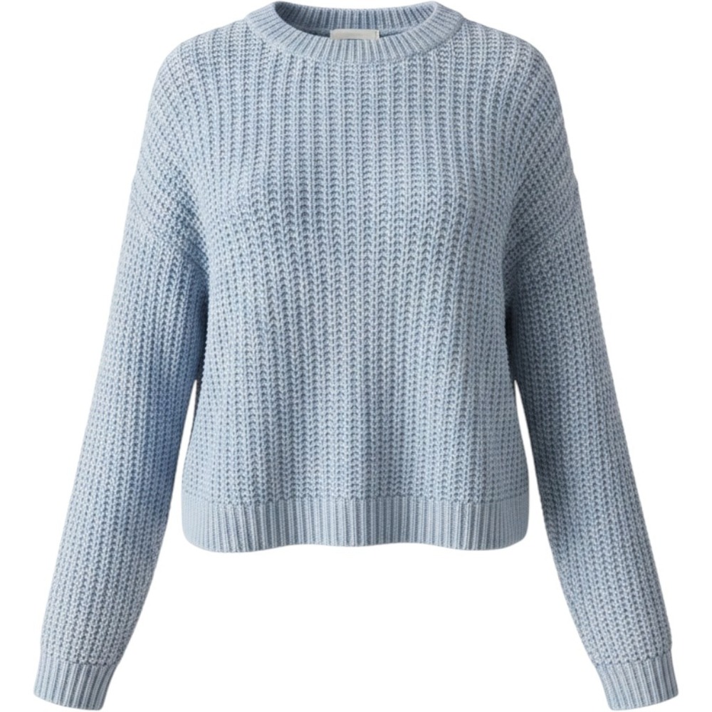 Y2K PacSun Women's Blue Ribbed Knit Sweater L